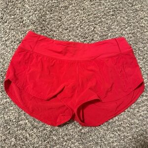 Lululemon Athletica Bold Red Shorts